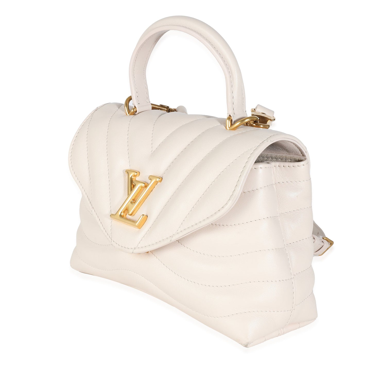 Louis Vuitton Ivory Calfskin New Wave Top Handle Bag