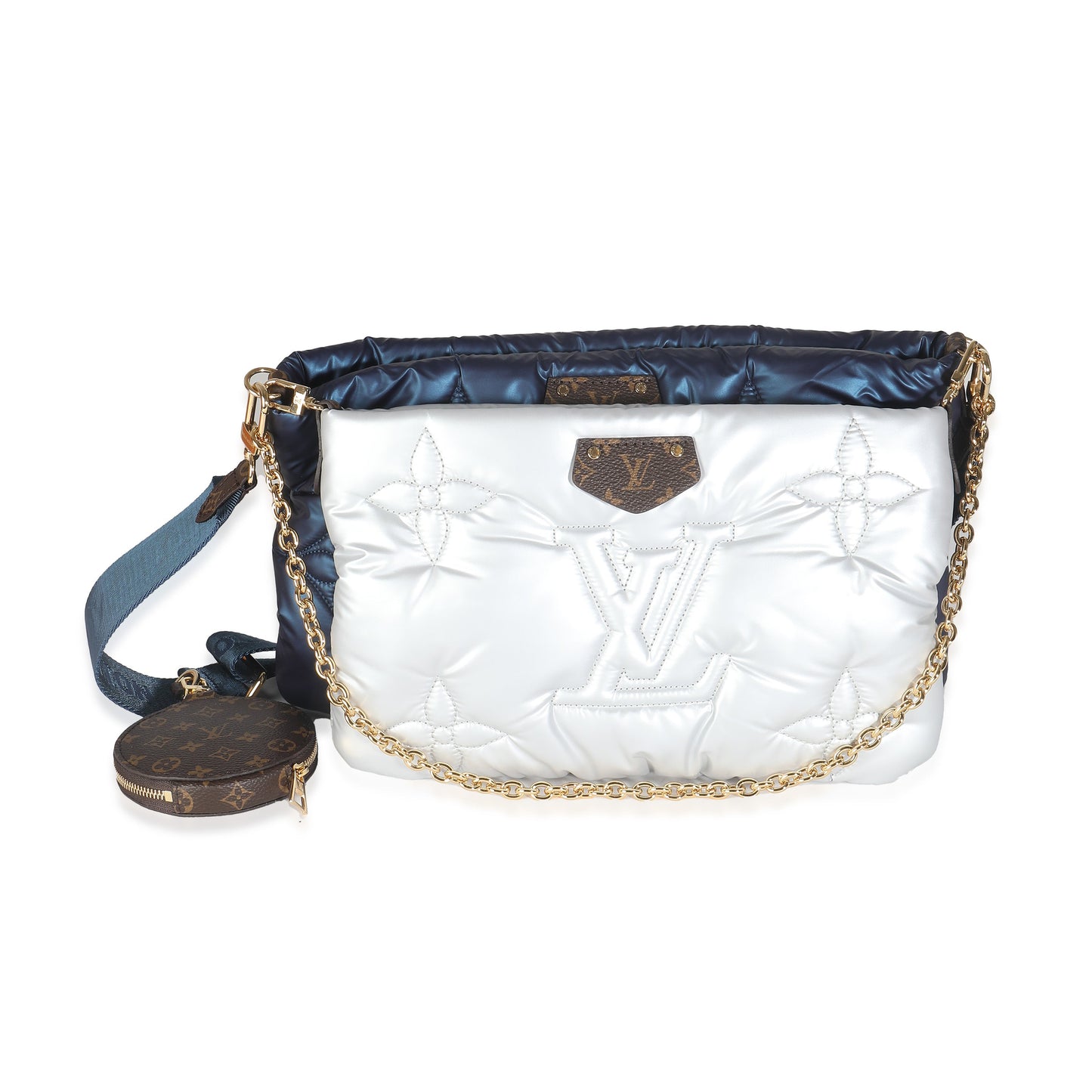 Louis Vuitton Navy Sier Econyl Monogram Pillow Maxi Multi Pochette Accessories