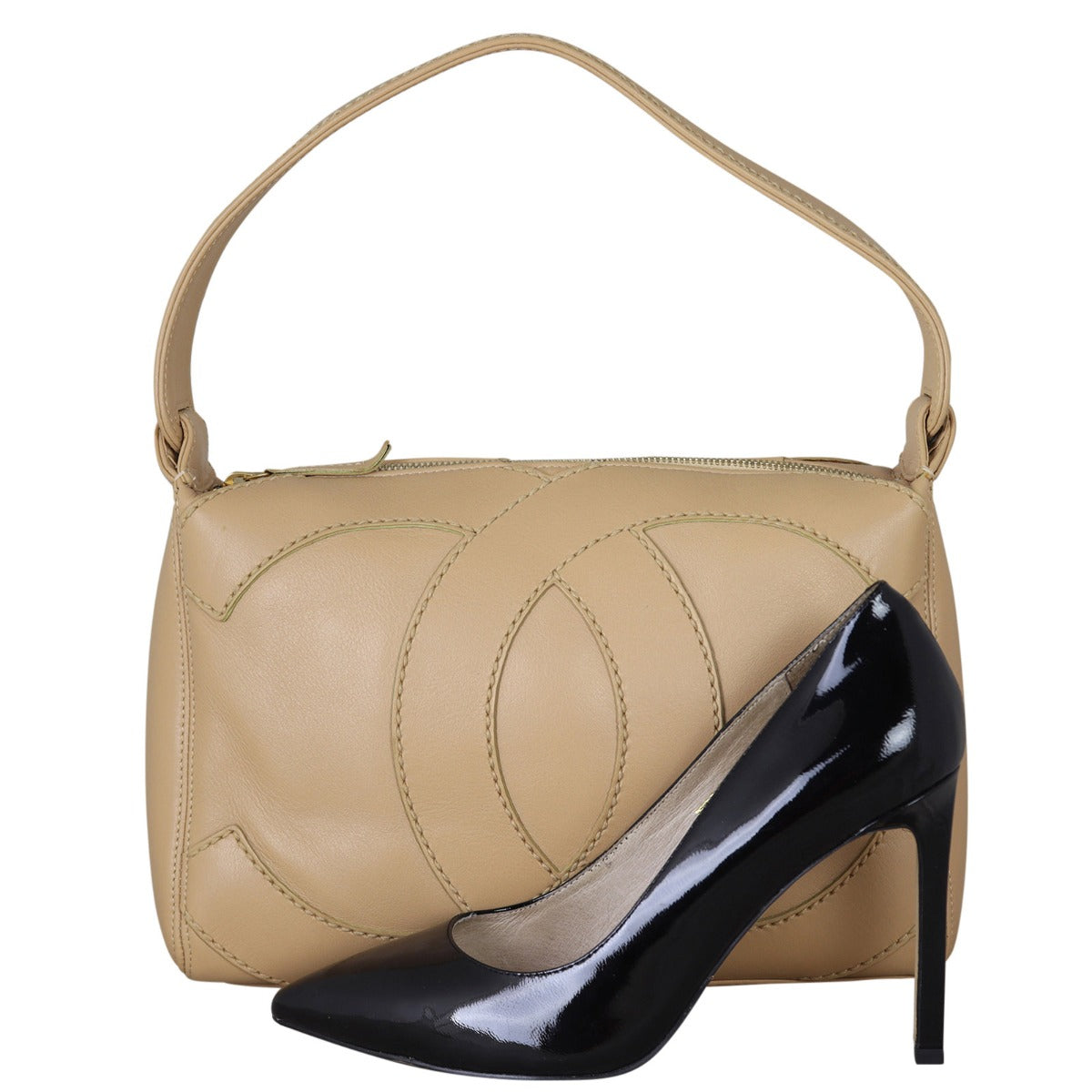 Chanel Vintage CC Surpique Shoulder Bag