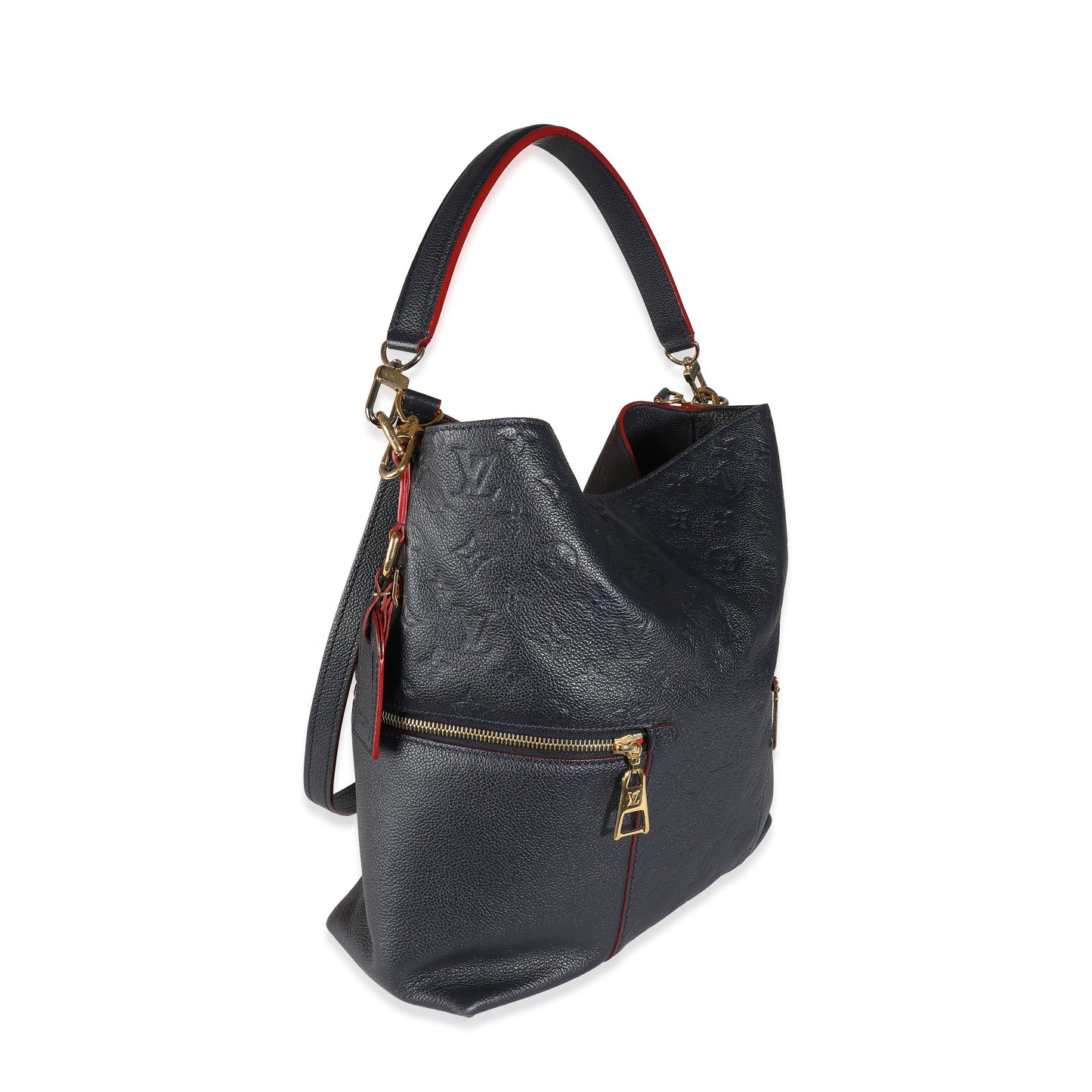 Louis Vuitton Marine Rouge Monogram Empreinte Melie Hobo