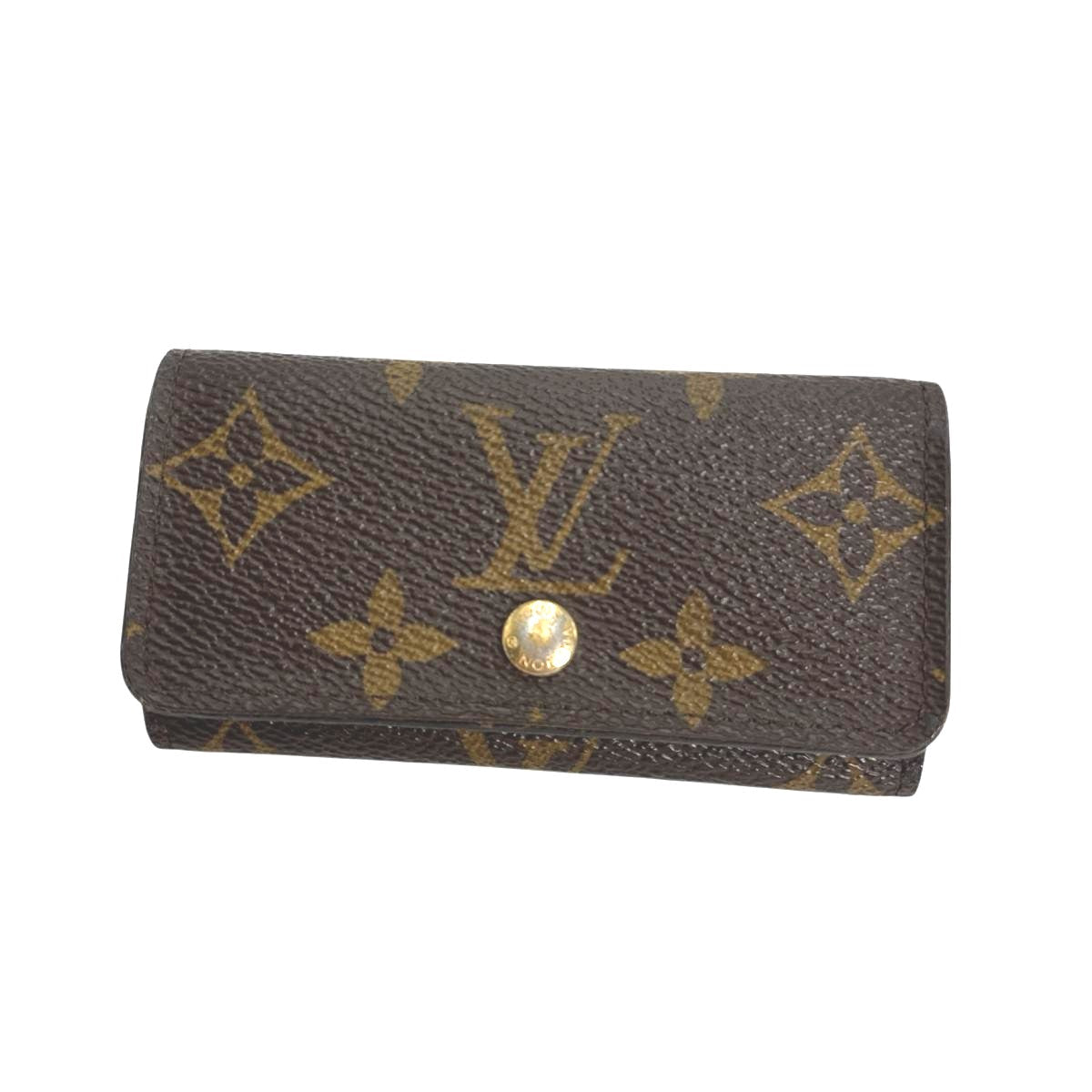 LOUIS VUITTON Key case Key holder M62631 Monogram canvas Brown Monogram Multicles4