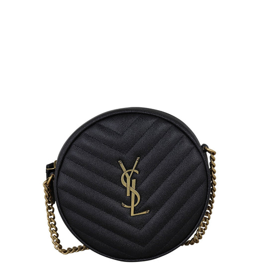 Saint Laurent Vinyle Round Camera Bag