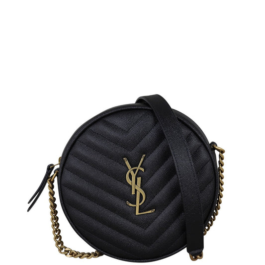 Saint Laurent Vinyle Round Camera Bag