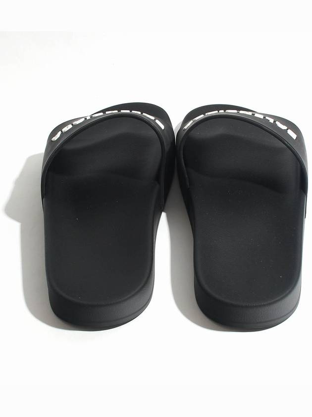 Luxury Balenciaga Trending 2025 Men's Logo Full Slippers Black