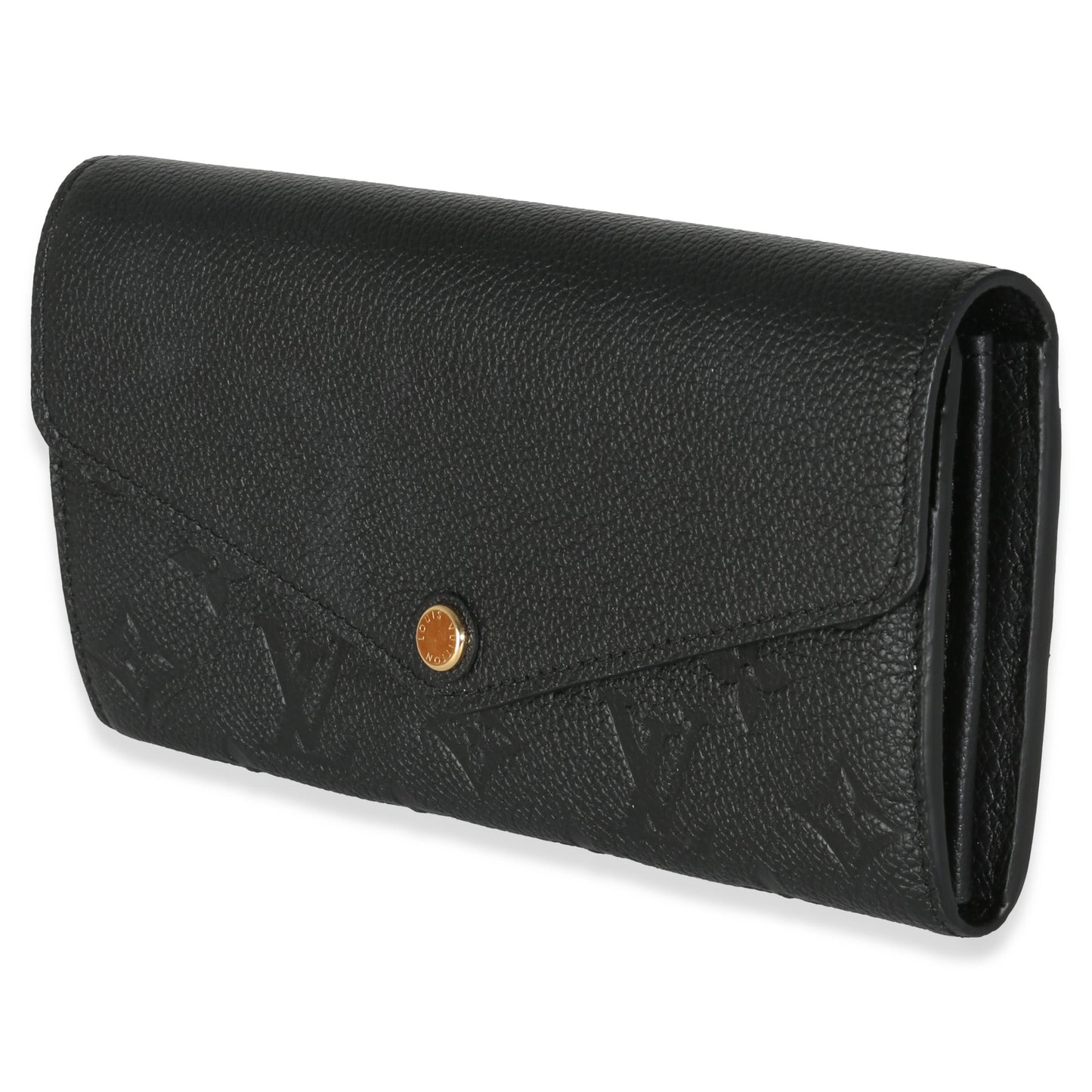 Louis Vuitton Black Monogram Empreinte Sarah Wallet