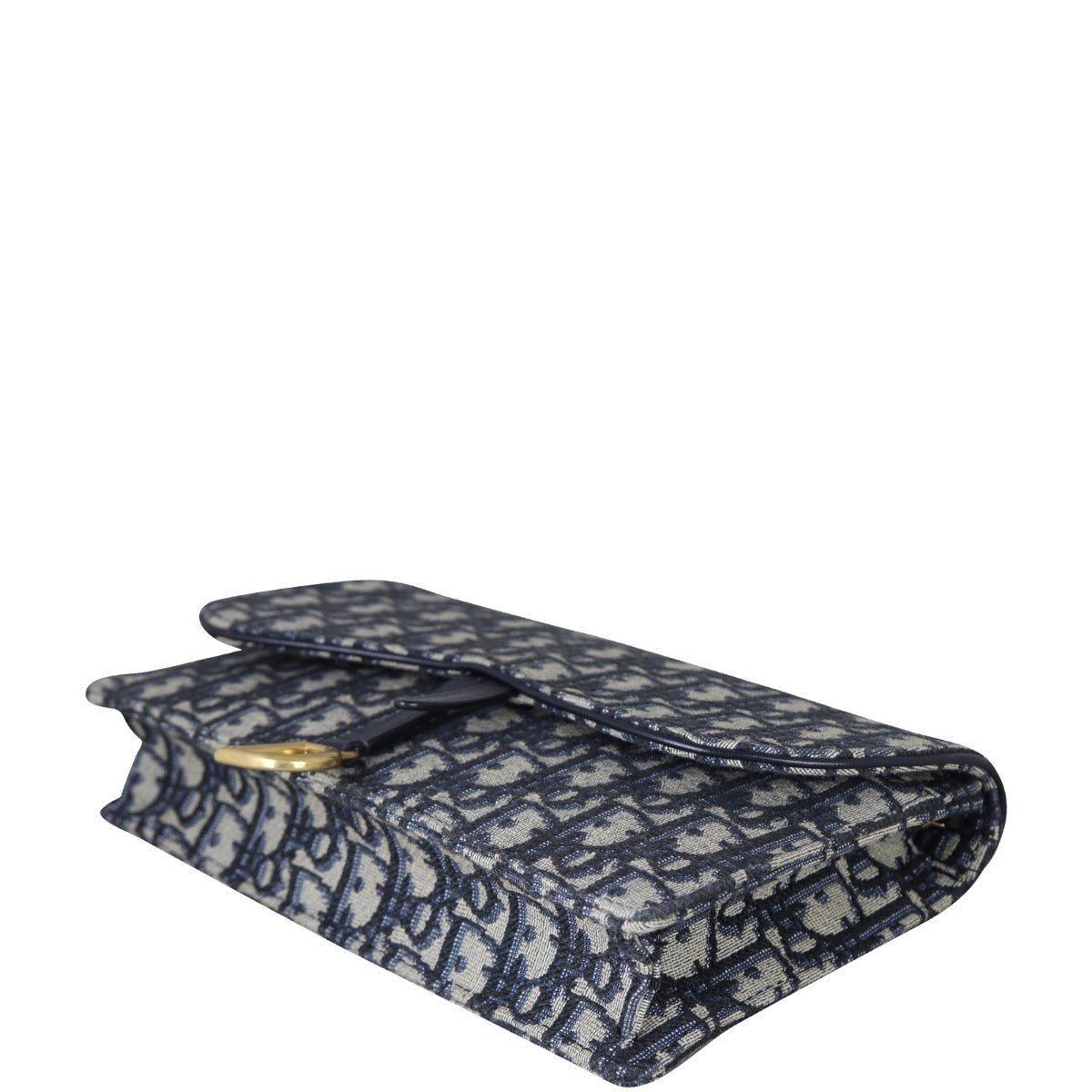 Dior Saddle Pouch Wallet on Chain Oblique
