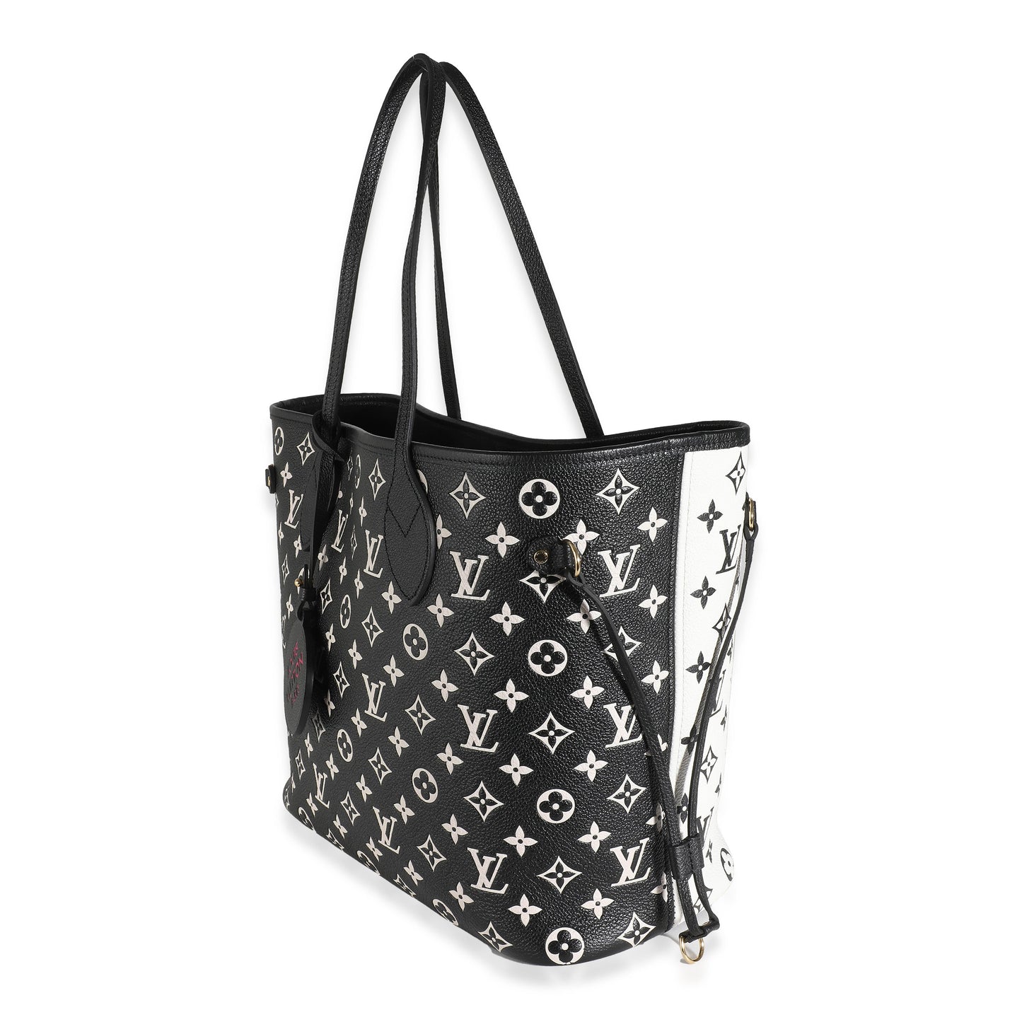 Louis Vuitton Black White Monogram Empreinte Spring In The City Neverfull MM