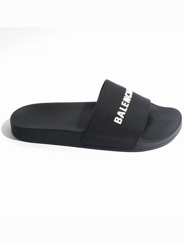 Luxury Balenciaga Trending 2025 Men's Logo Full Slippers Black