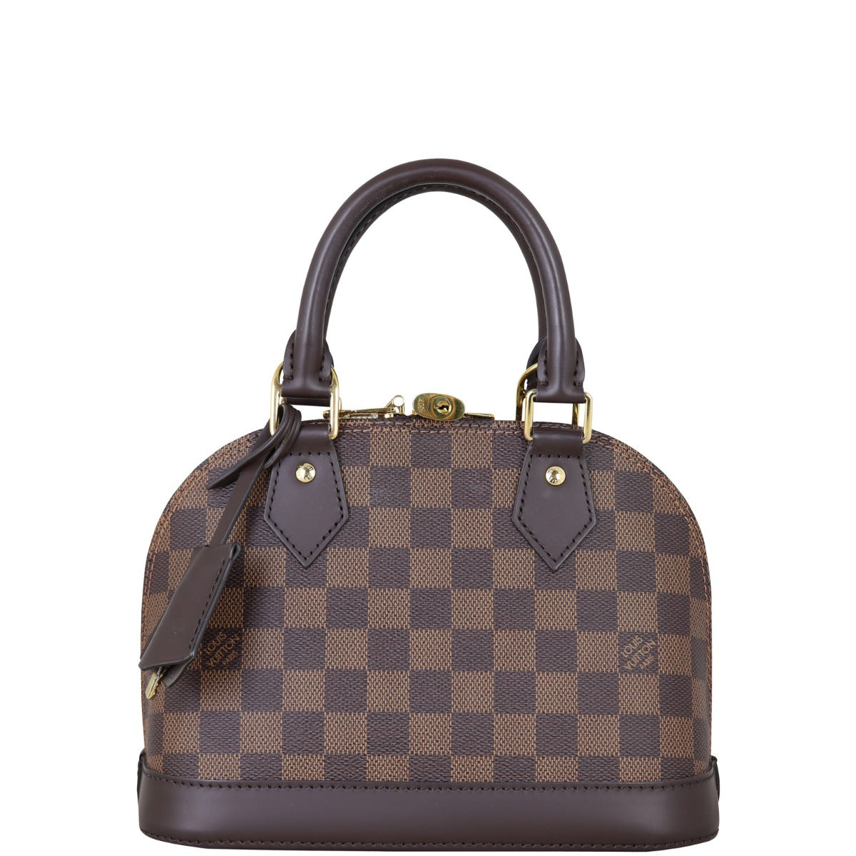 Louis Vuitton Alma BB Damier Ebene | Calfskin Leather Base