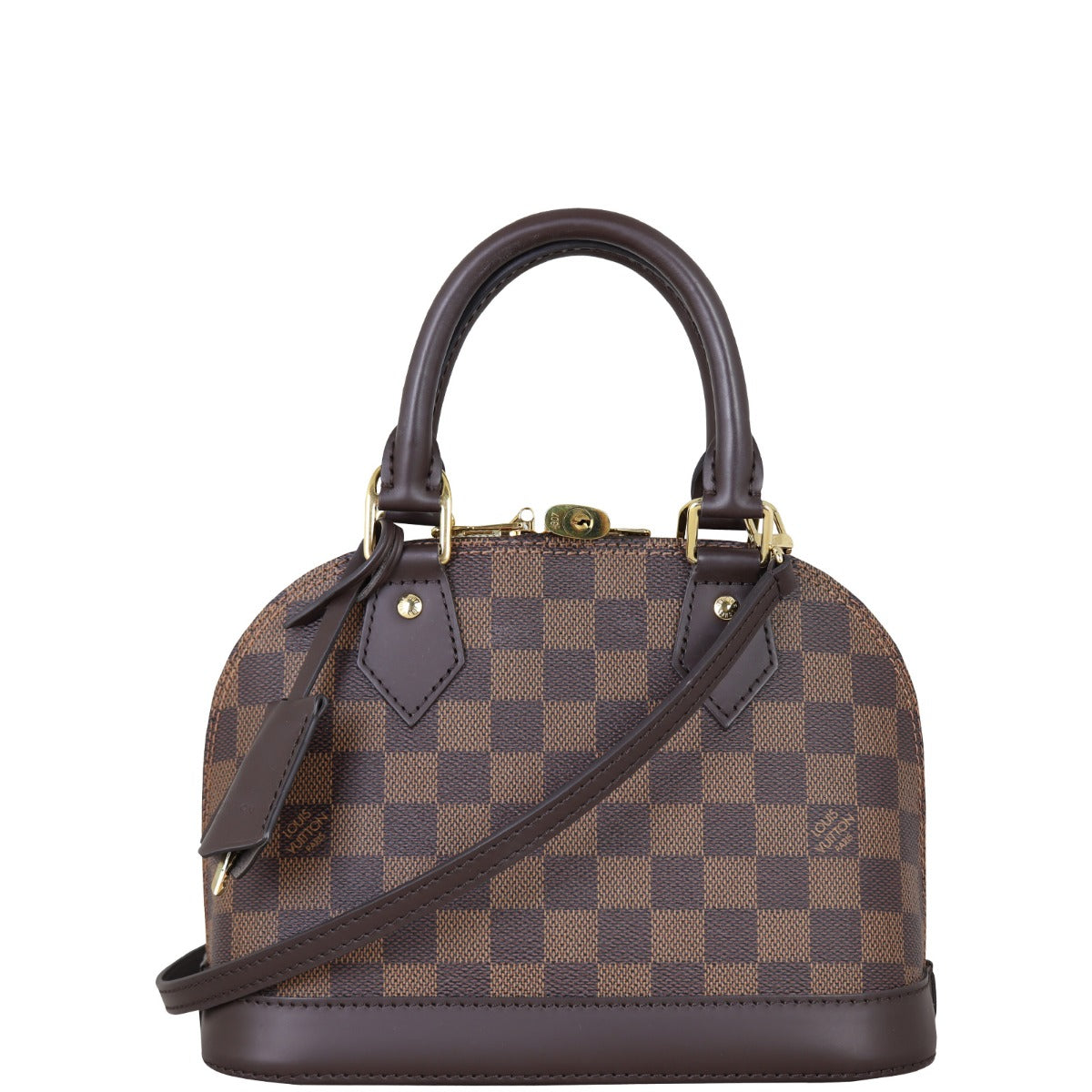 Louis Vuitton Alma BB Damier Ebene | Calfskin Leather Base