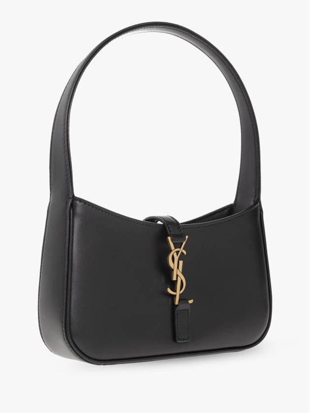 Luxury Saint Laurent Trending 2025 LE 5A 7 Small Smooth Leather Hobo Shoulder Bag Black