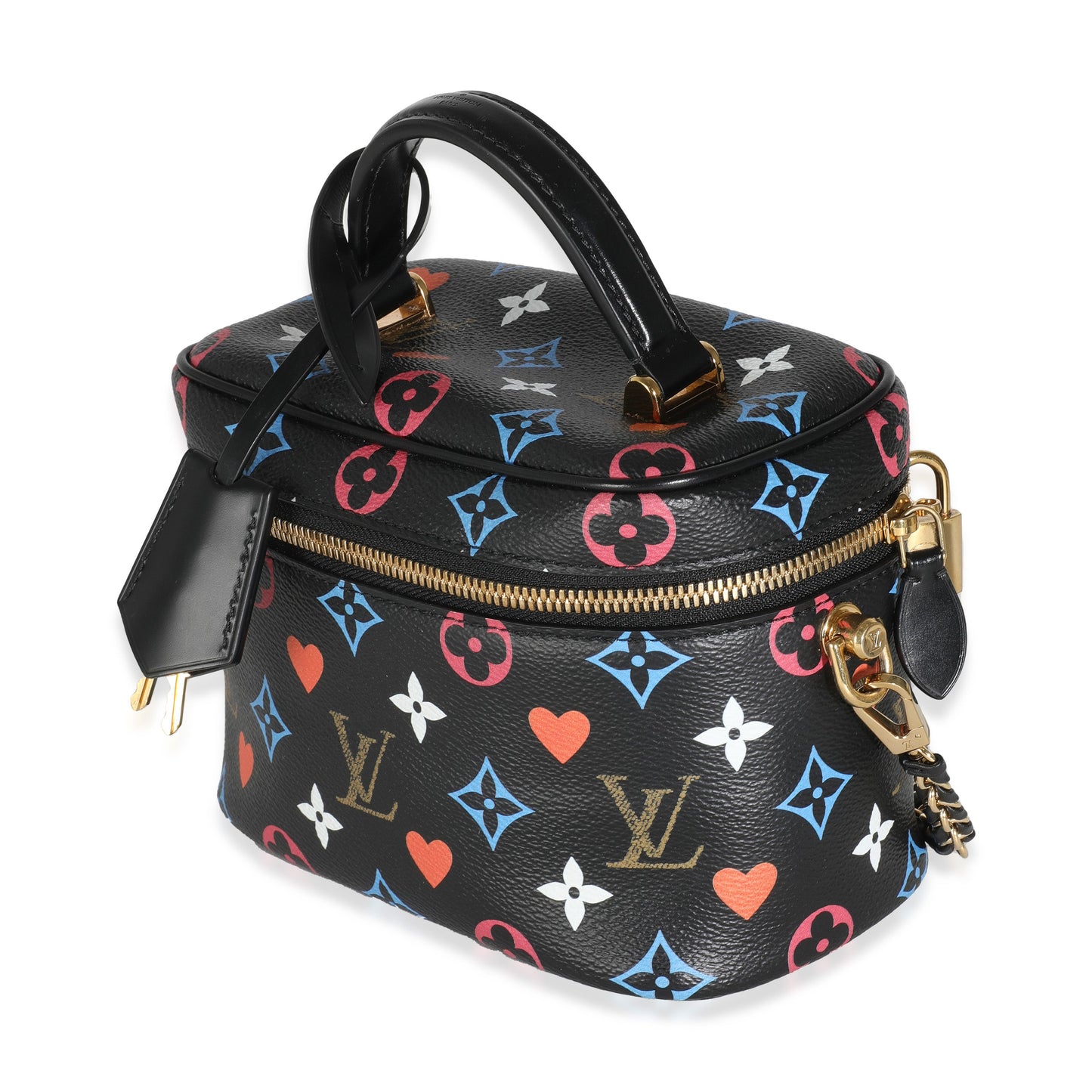Louis Vuitton Black Multicolor Canvas Game On Vanity PM