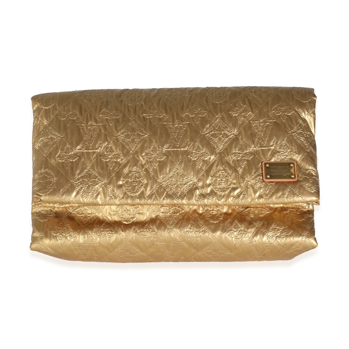 Louis Vuitton Gold Jacquard Monogram Limelight Clutch PM