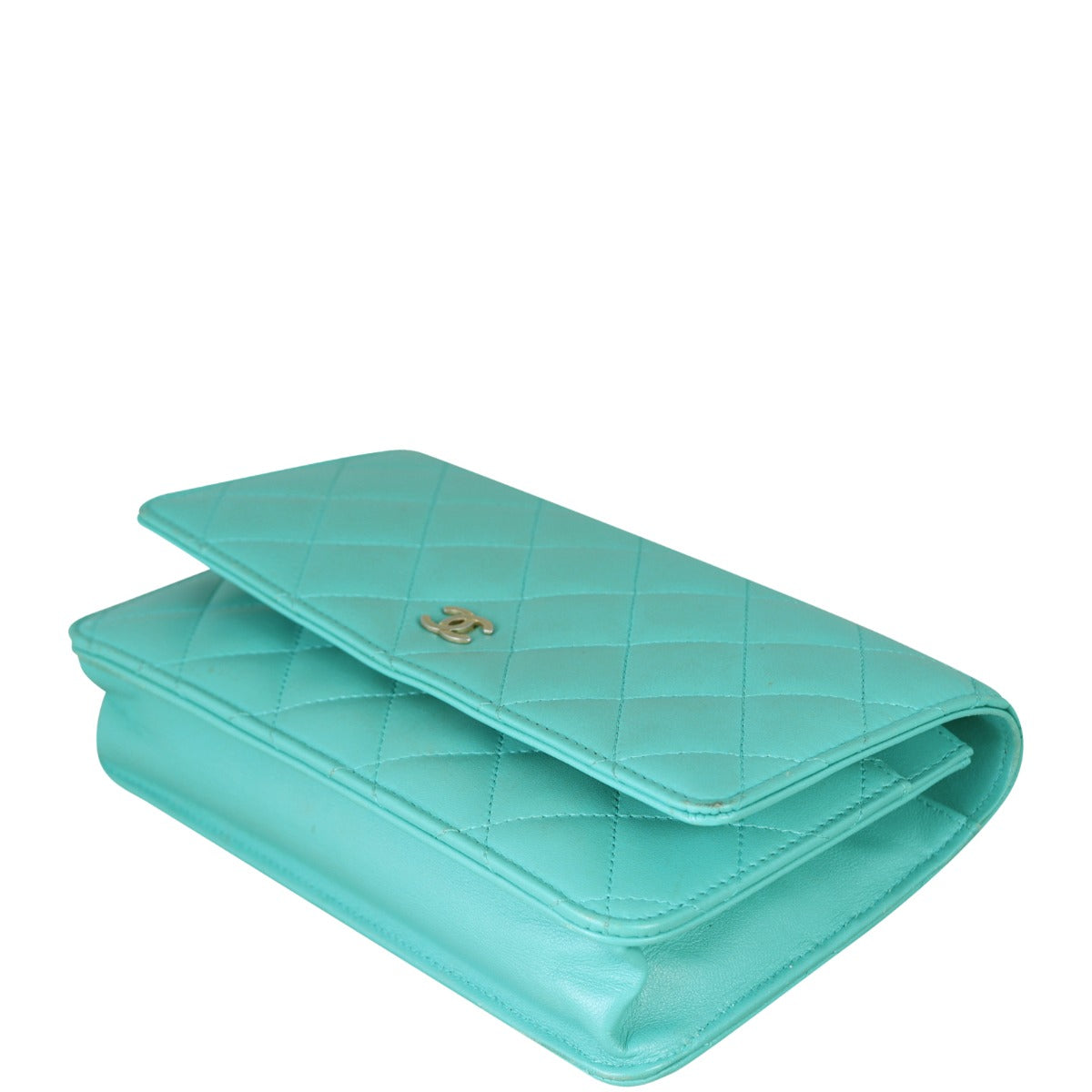 Chanel Classic Wallet on Chain | Sea Foam Green
