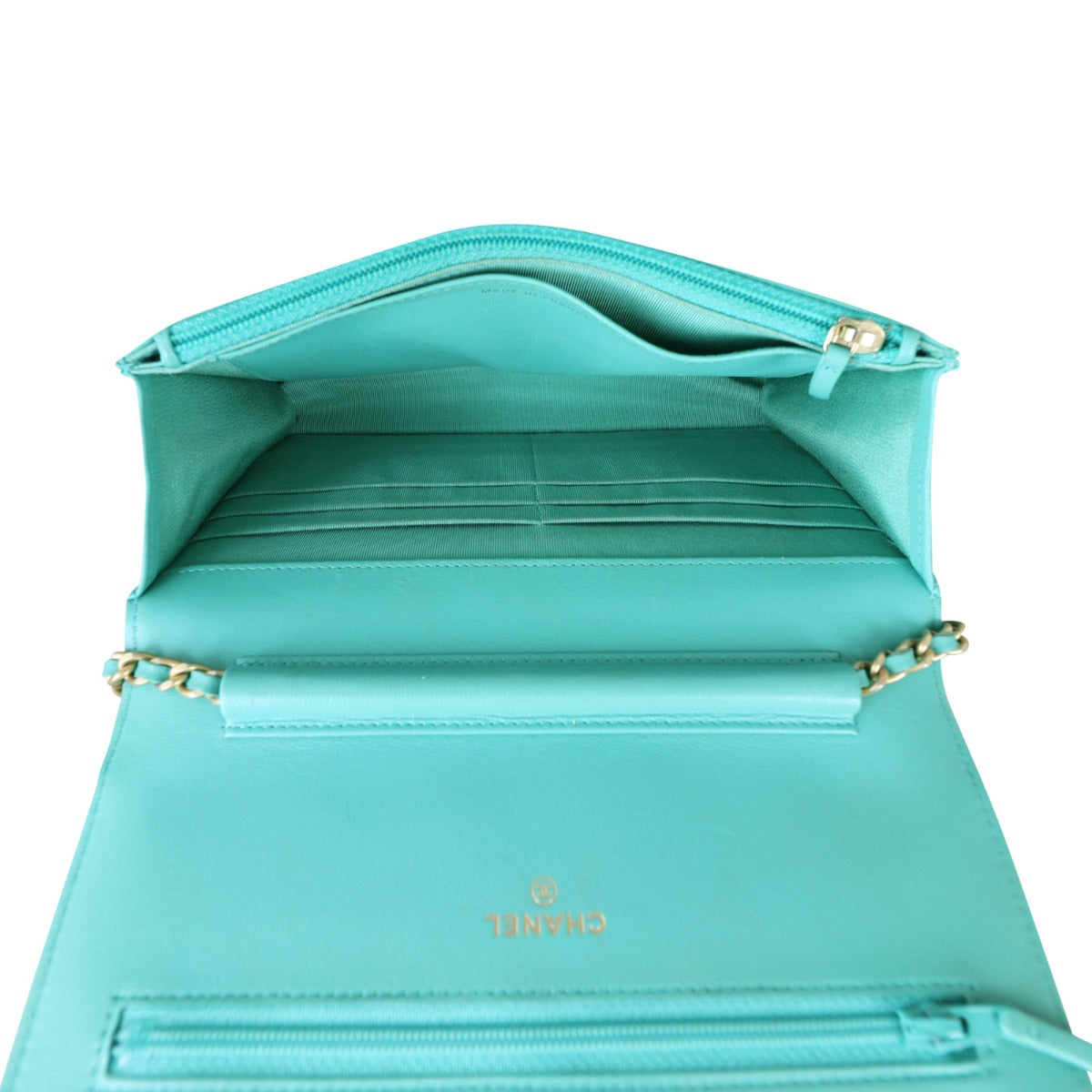 Chanel Classic Wallet on Chain | Sea Foam Green