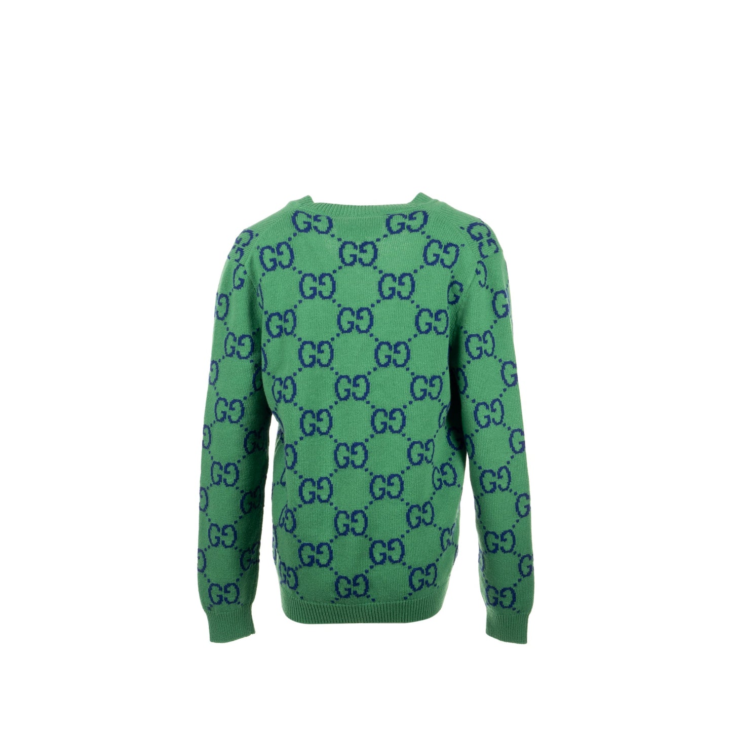 Gucci size S Knitted cardigan wool/laine Green/multicolour