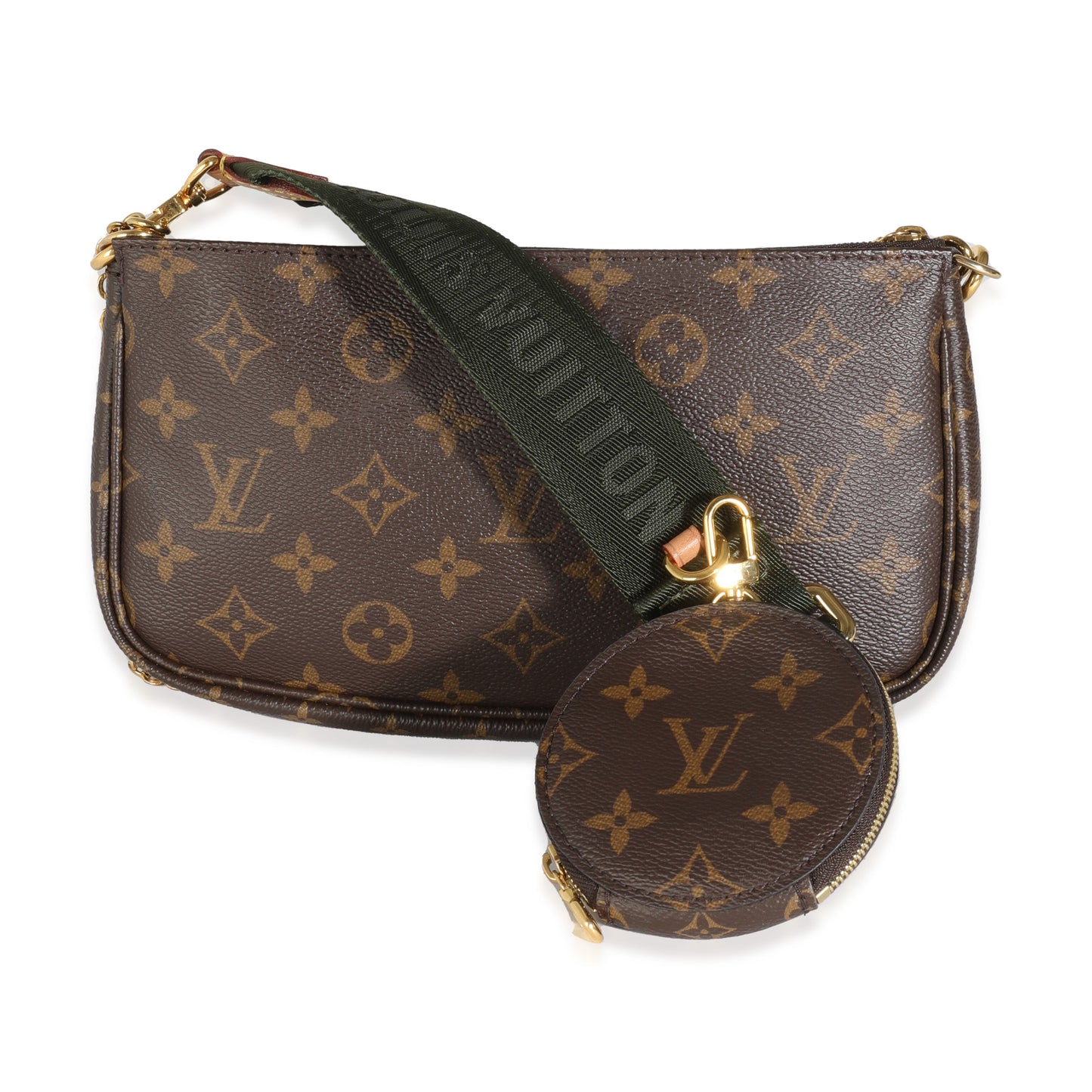 Louis Vuitton Khaki Monogram Canvas Multi Pochette Accessoires