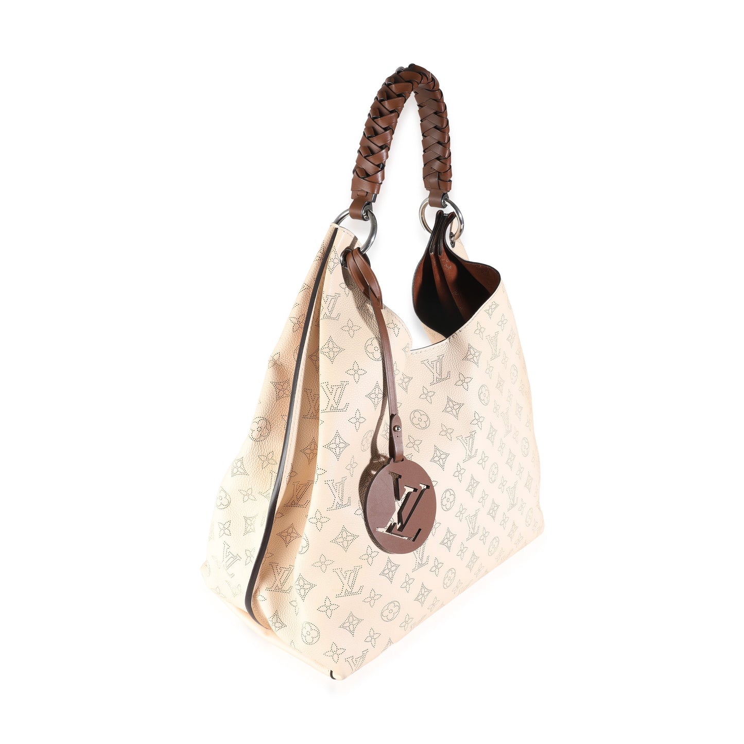 Louis Vuitton Cream Mahina Carmel Hobo