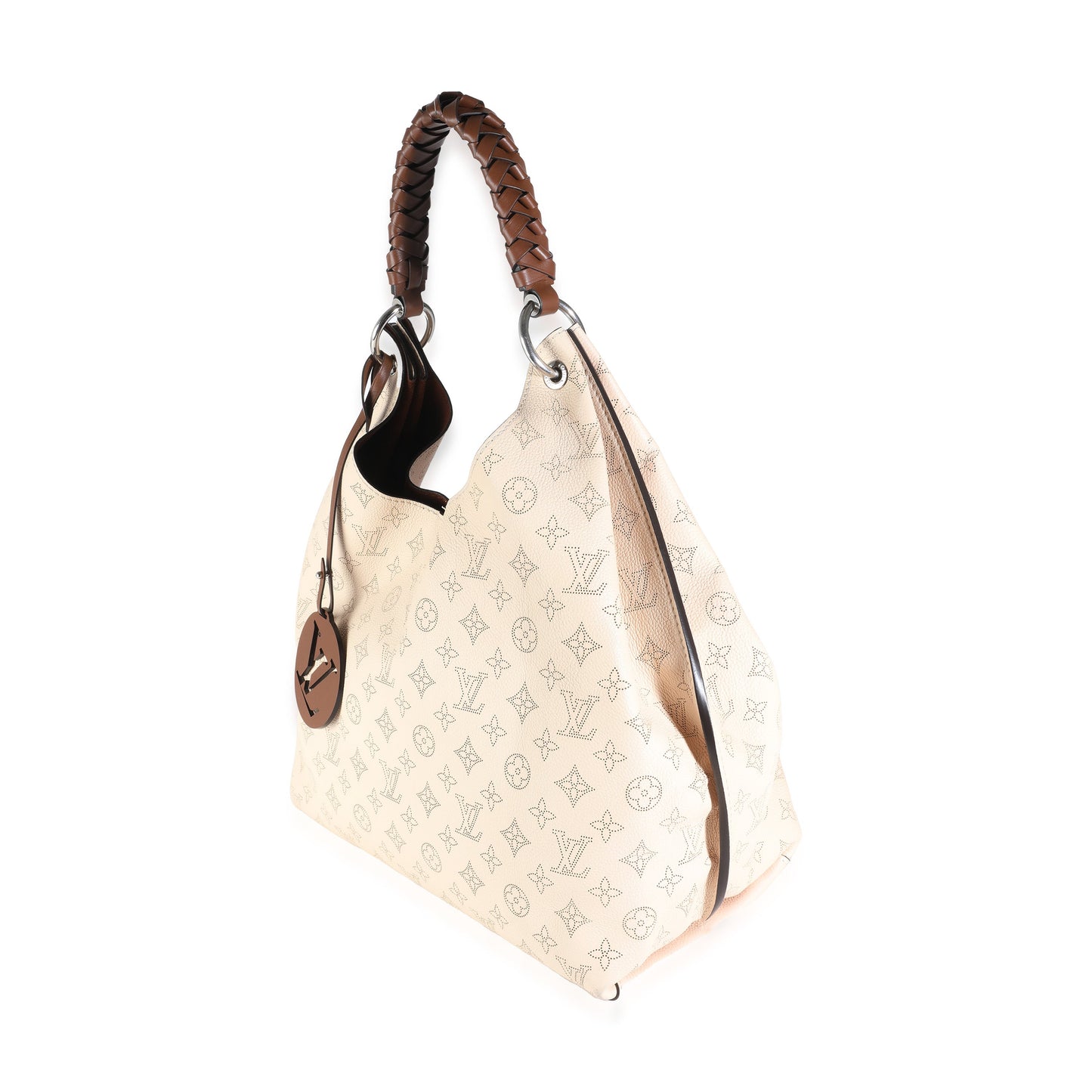 Louis Vuitton Cream Mahina Carmel Hobo