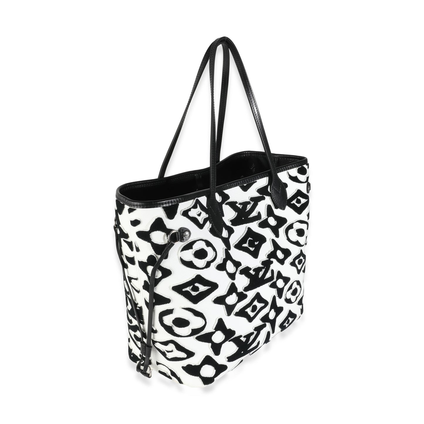 Louis Vuitton x UF Black White Tufted Monogram Neverfull MM