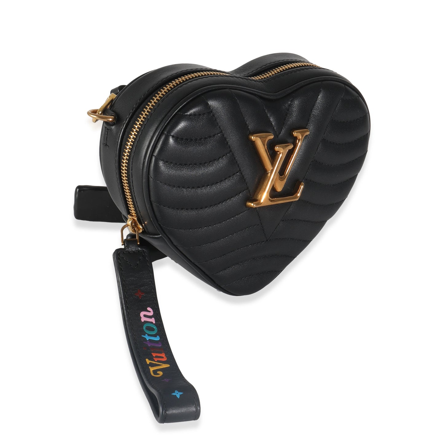 Louis Vuitton Black Calfskin New Wave Heart Bag