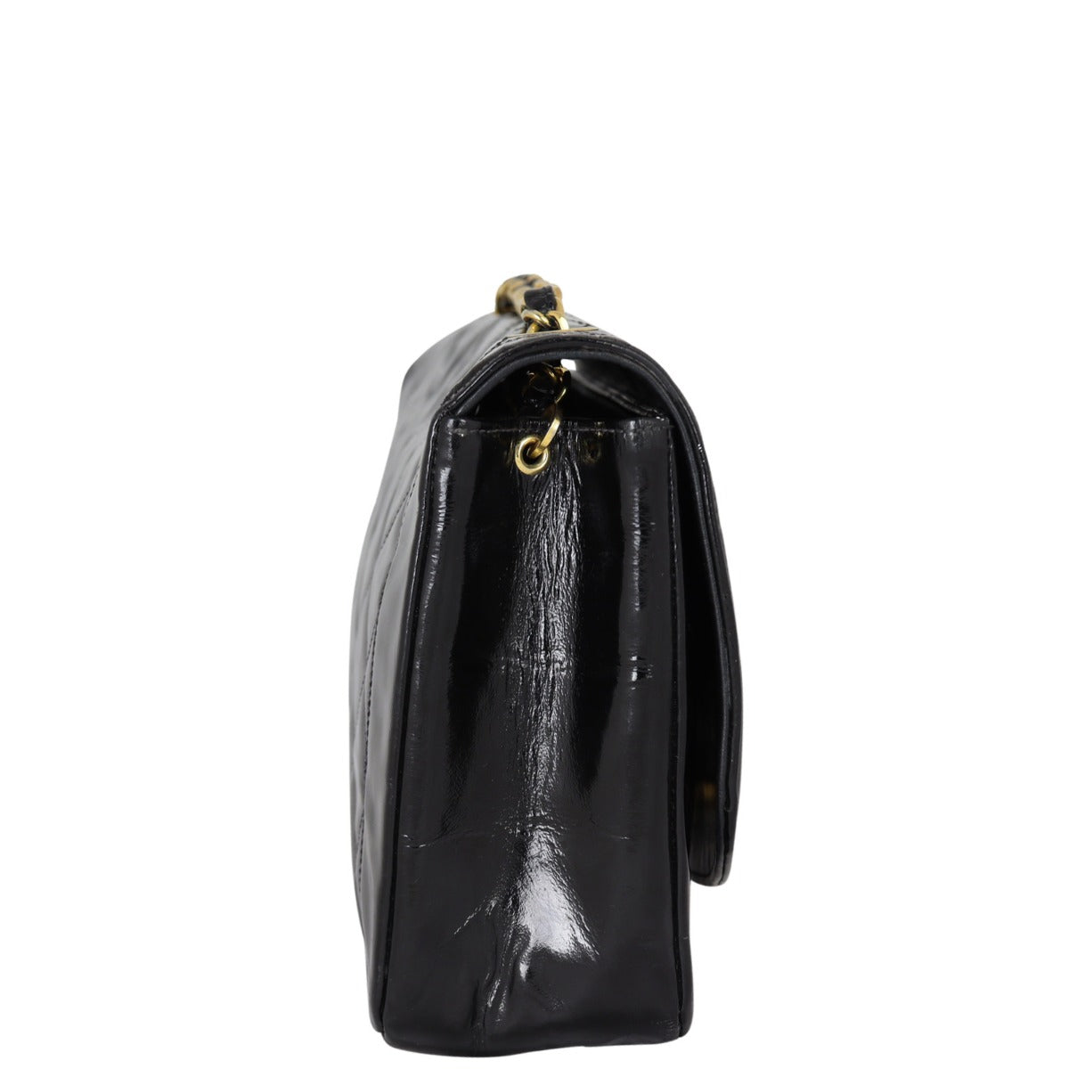 Chanel Quilted Diana Patent Flap Bag | Gold Hardware