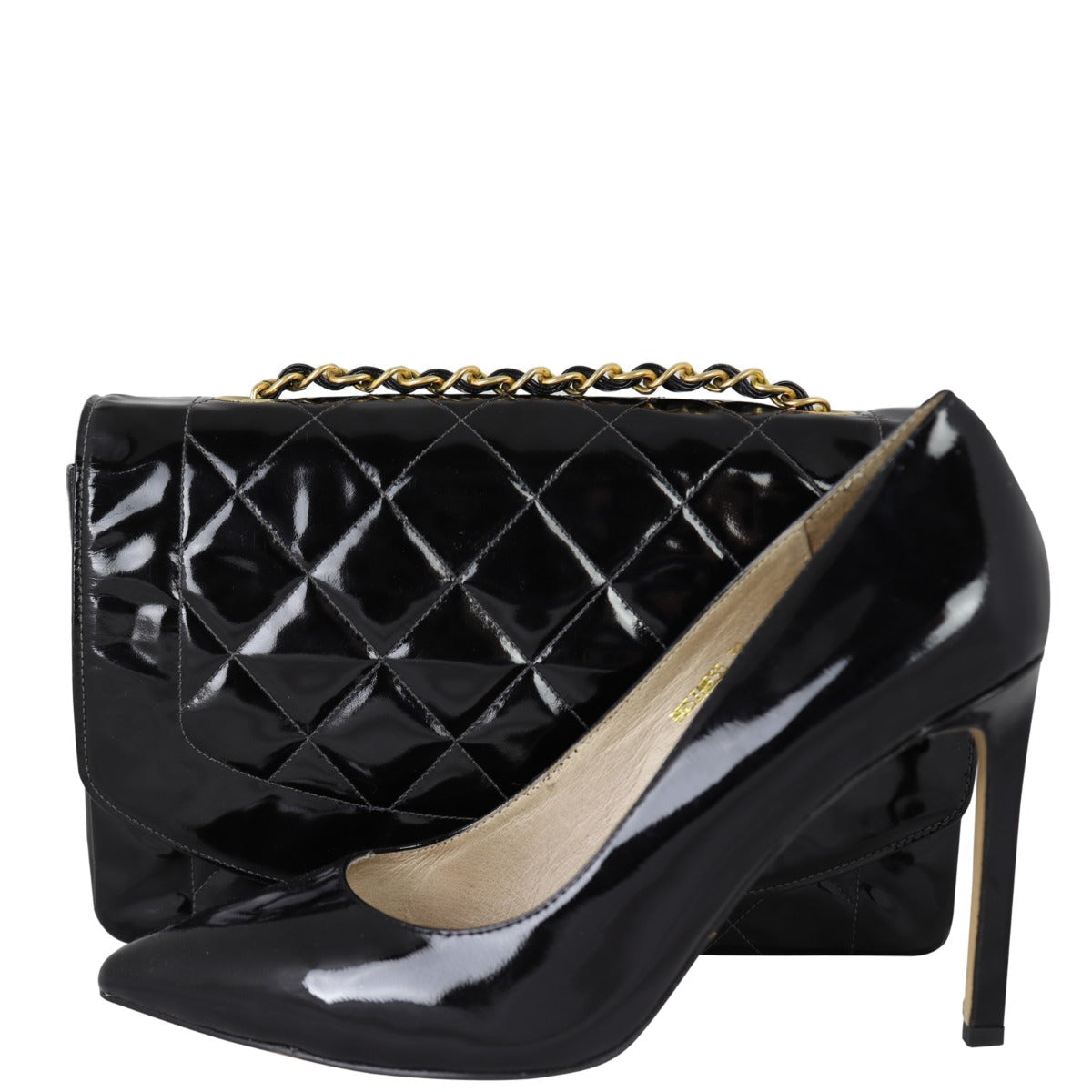 Chanel Quilted Diana Patent Flap Bag | Gold Hardware
