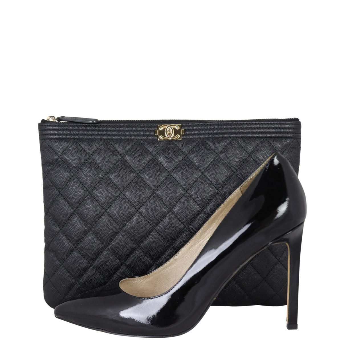 Chanel Boy O-Case | Black Diamond