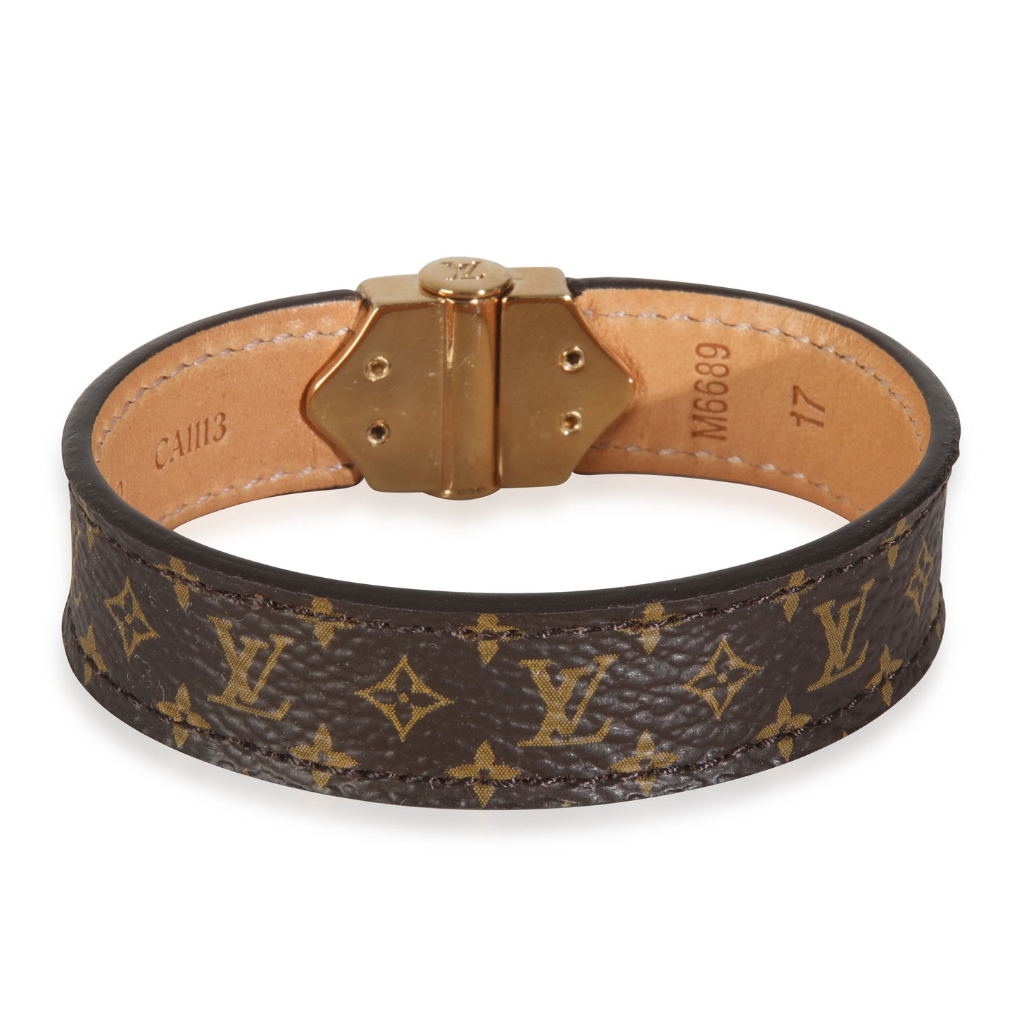 Louis Vuitton Gold-PlatedNano Monogram Bracelet