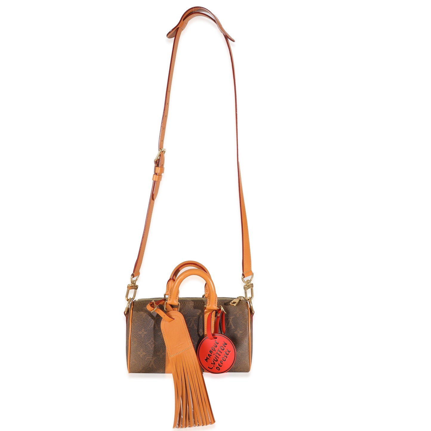 Louis Vuitton Monogram Dust Canvas Keepall Bandouliere 25