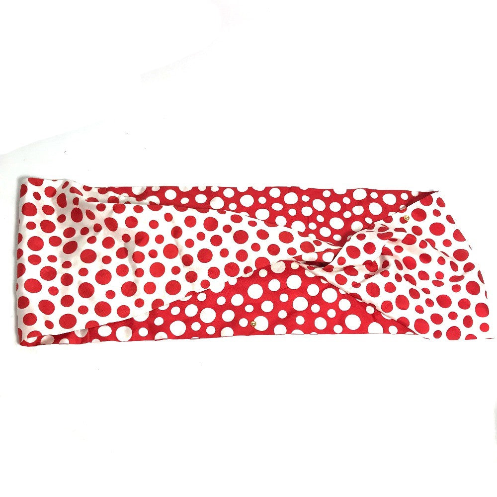 LOUIS VUITTON Scarf M74623 silk Red Yayoi Kusama Collaboration Snood Dot Infinity Snood Women
