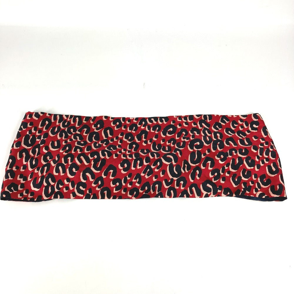 LOUIS VUITTON Scarf M74608 silk Red Leopard Snood