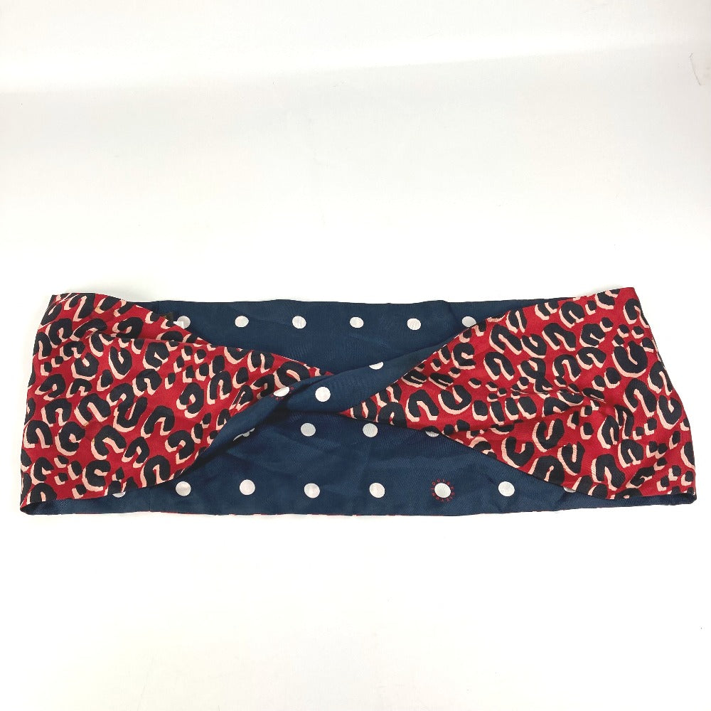 LOUIS VUITTON Scarf M74608 silk Red Leopard Snood