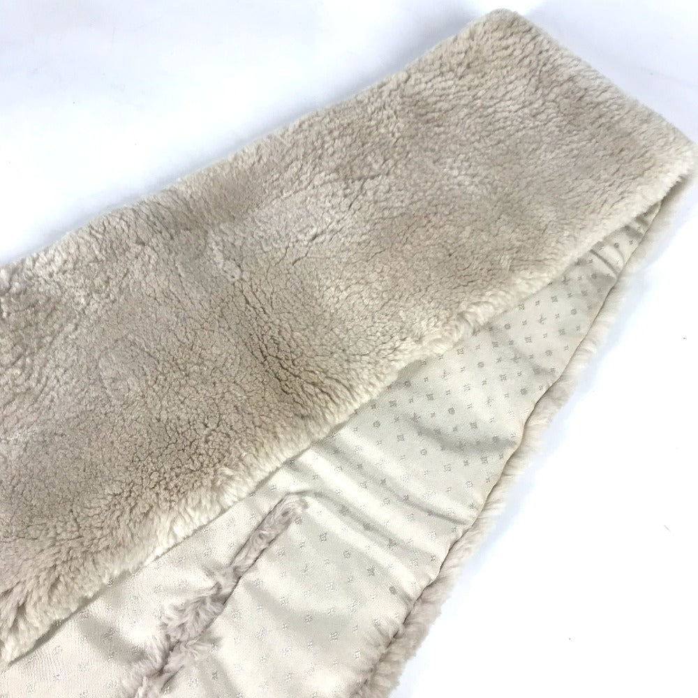 LOUIS VUITTON Scarf M70873 Fur, Beaver pink Fur Tippet Logo Bicolor Echarpe LV In The City Women
