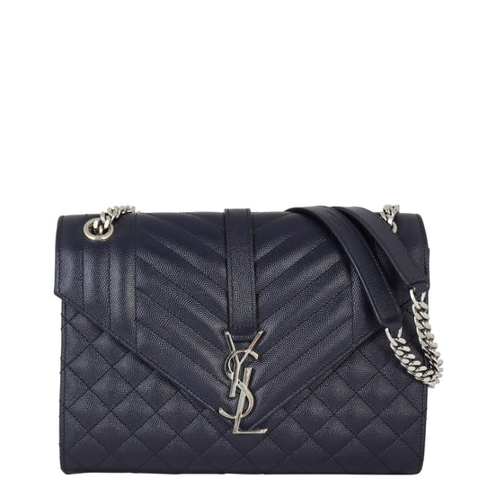 Saint Laurent Monogram Mix Matelasse Envelope Chain Bag Medium