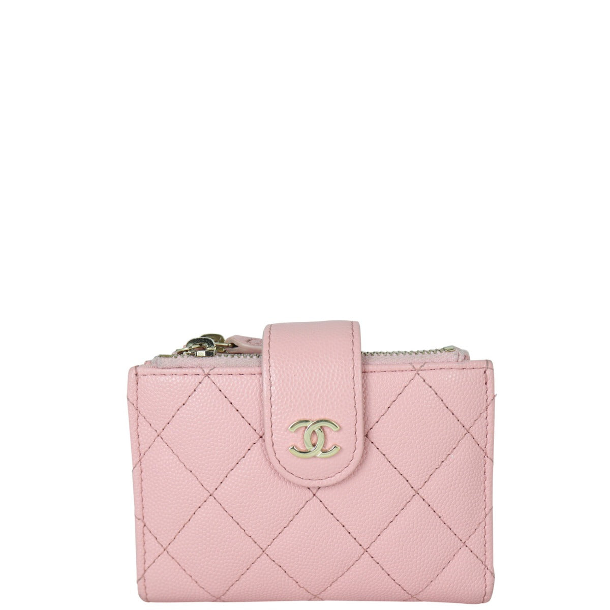 Chanel Double Zip Mini French Wallet
