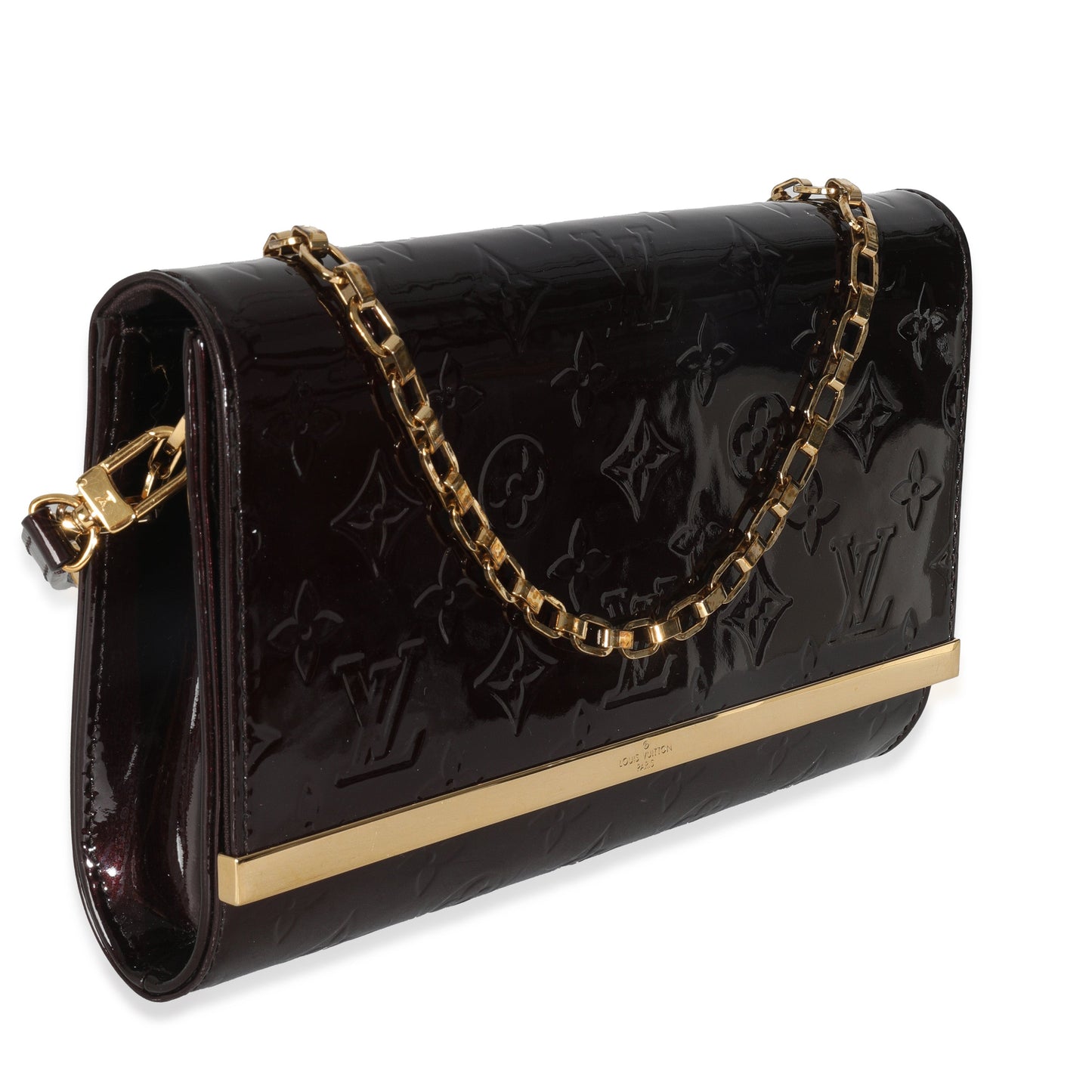 Louis Vuitton Amarante Monogram Vernis Ana Clutch