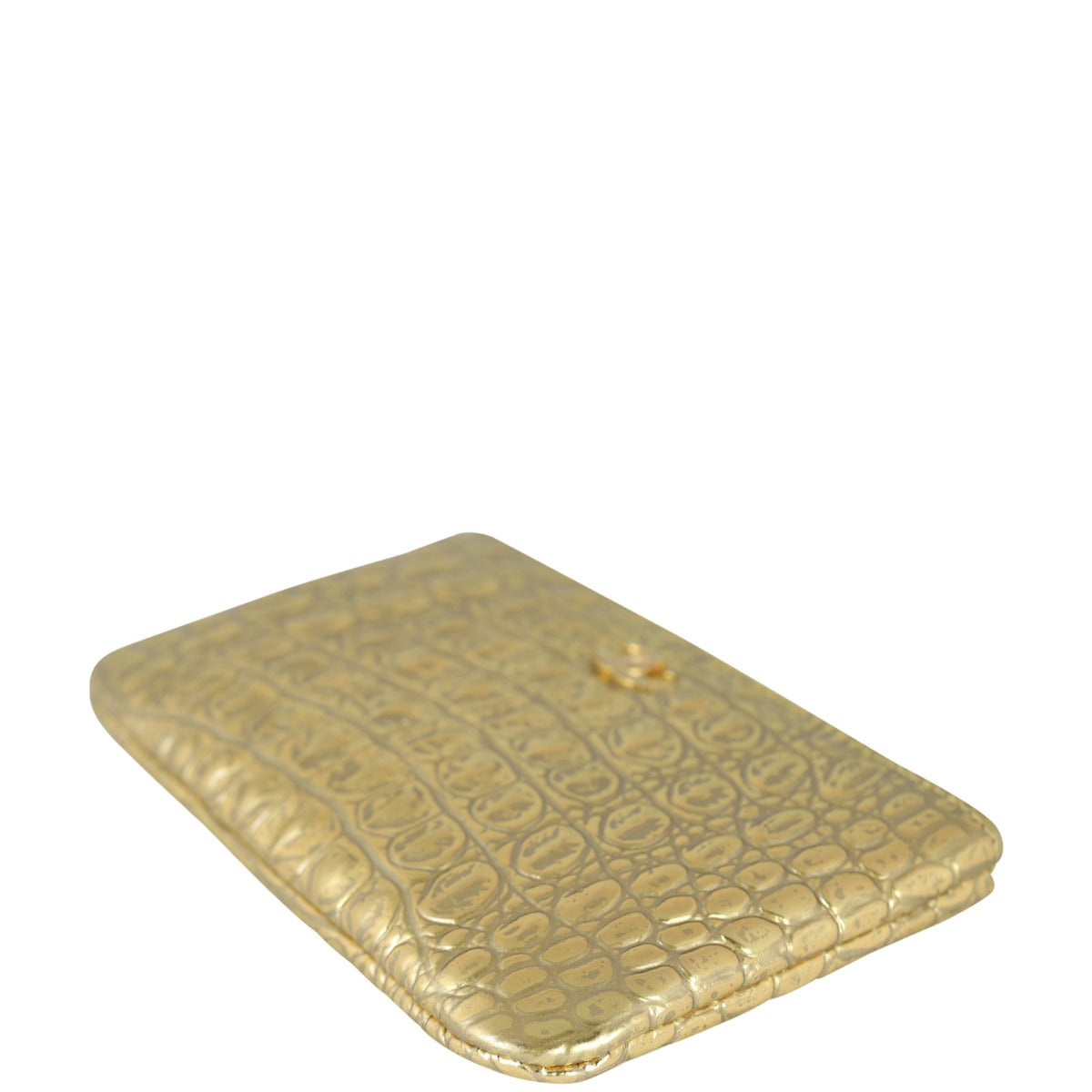 Chanel O-Case Mini Croc embossed