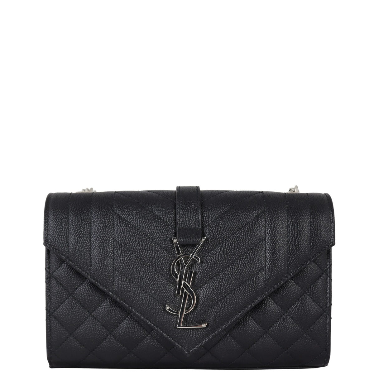 Saint Laurent Monogram Mix Matelasse Envelope Chain Bag Small