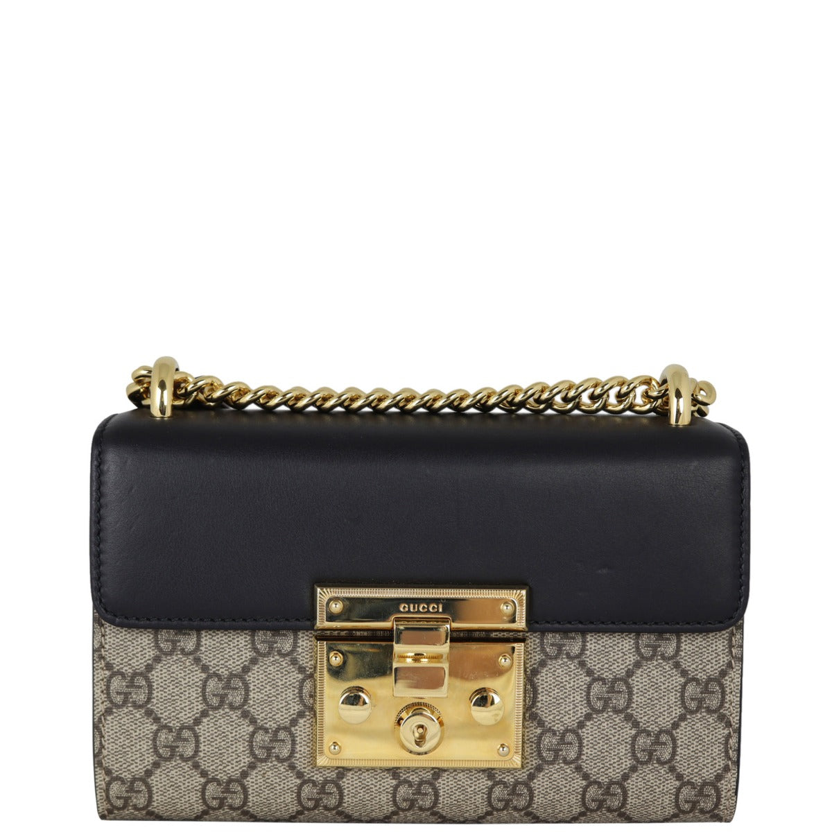 Gucci GG Supreme Padlock Small Shoulder Bag