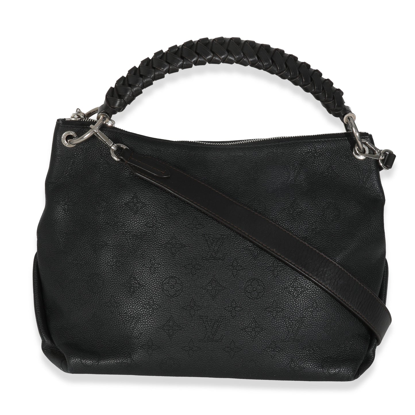 Louis Vuitton Black Monogram Mahina Beaubourg Hobo MM