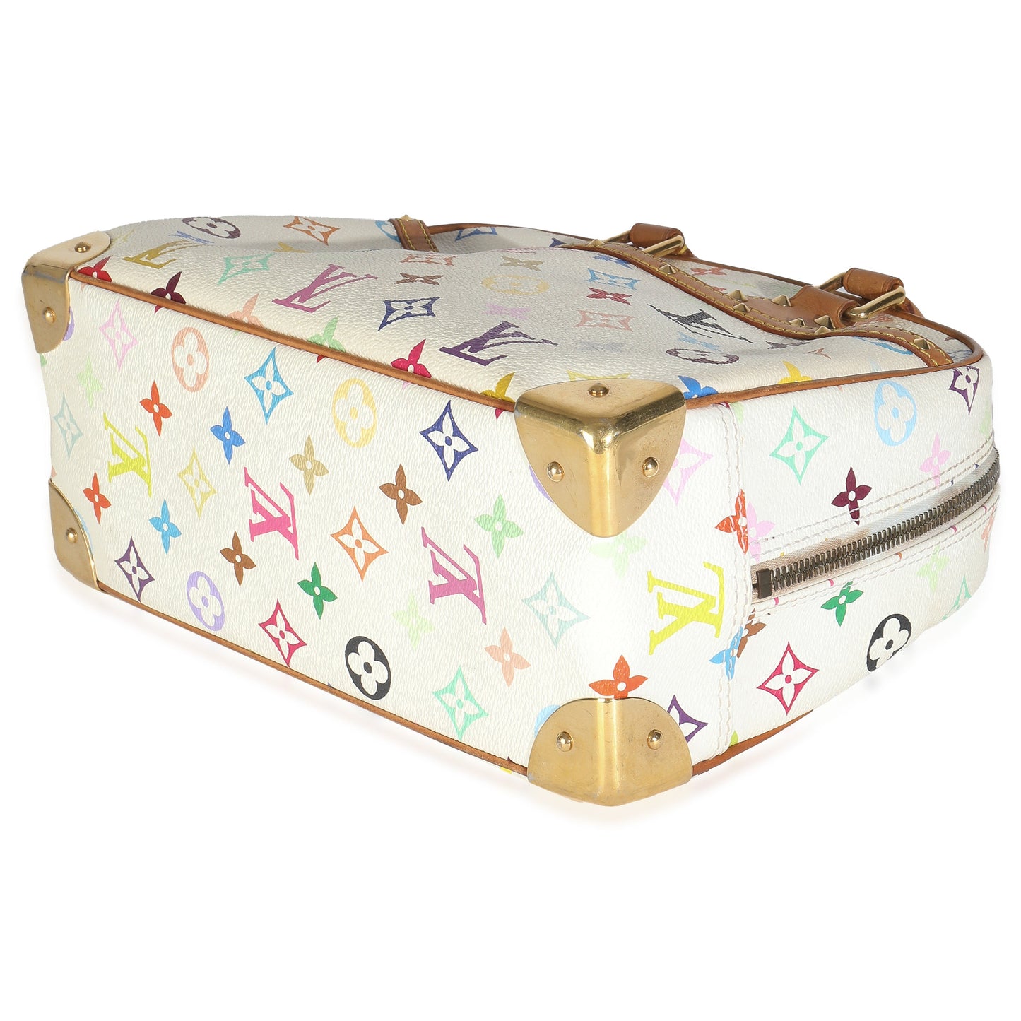 Louis Vuitton White Monogram Multicolor Canvas Trouville