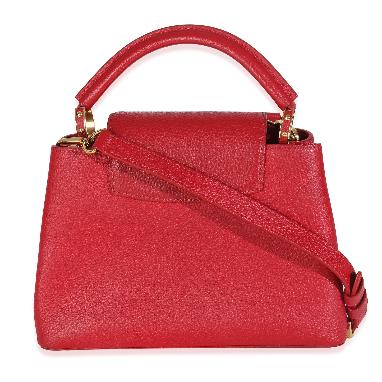 Louis Vuitton Red Taurillon Capucines BB
