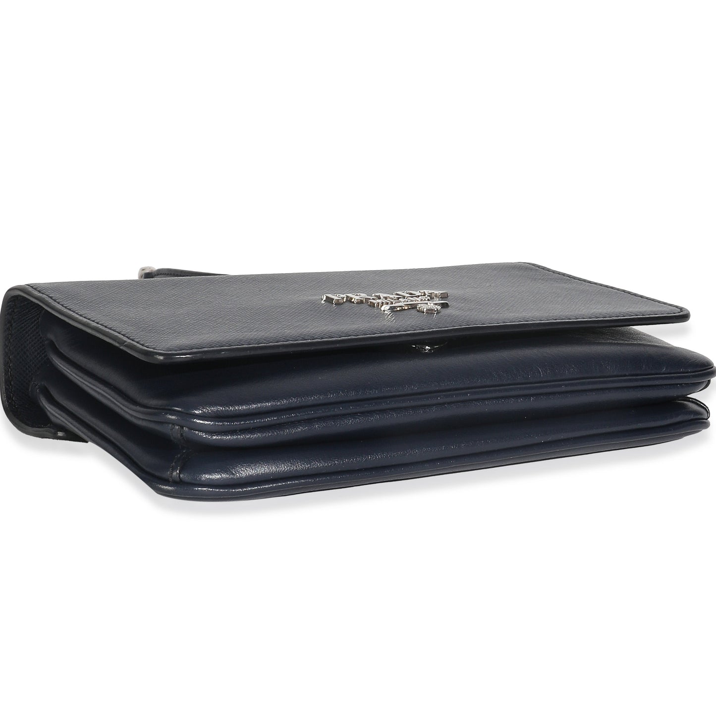 Prada Bluette Saffiano Chain Shoulder Bag