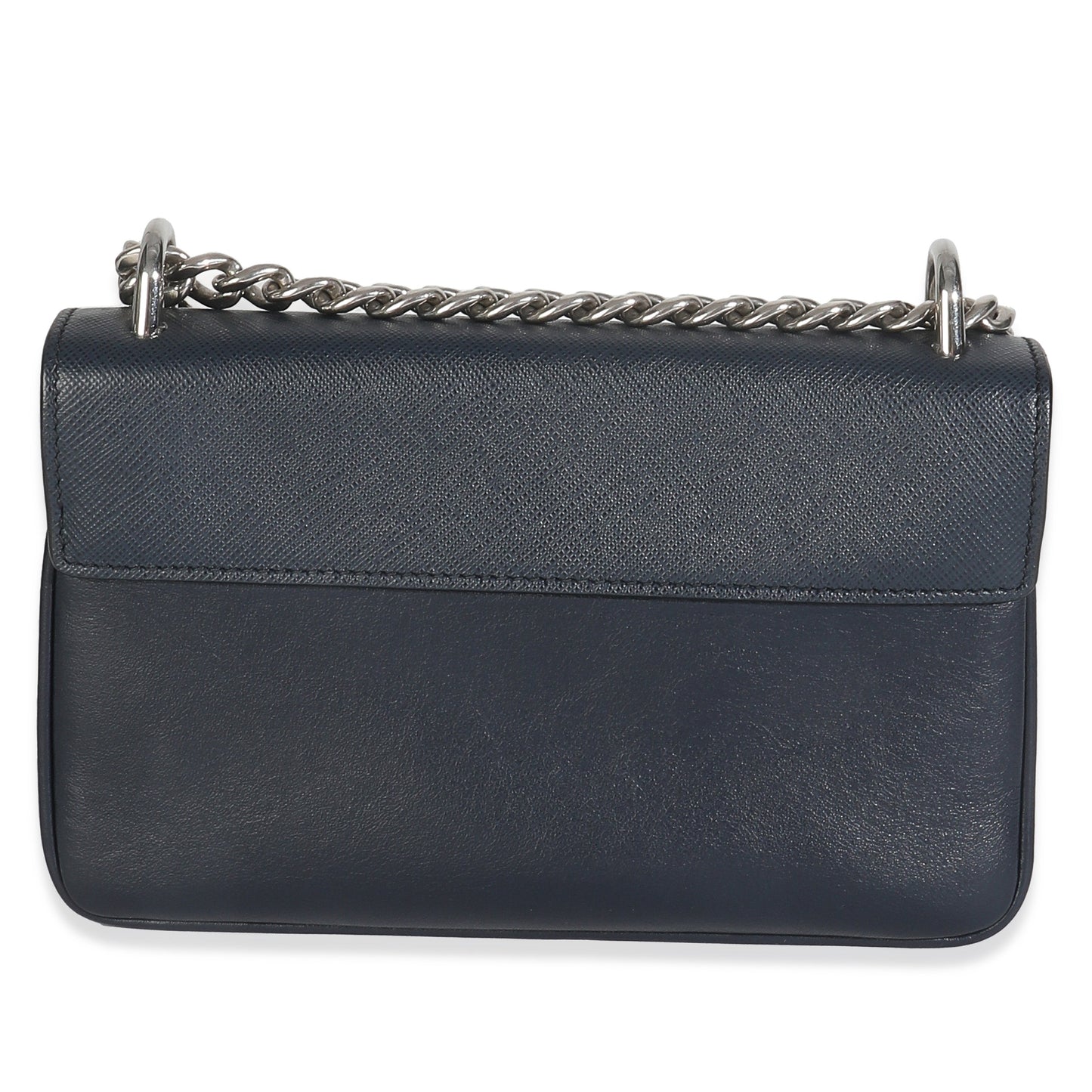 Prada Bluette Saffiano Chain Shoulder Bag