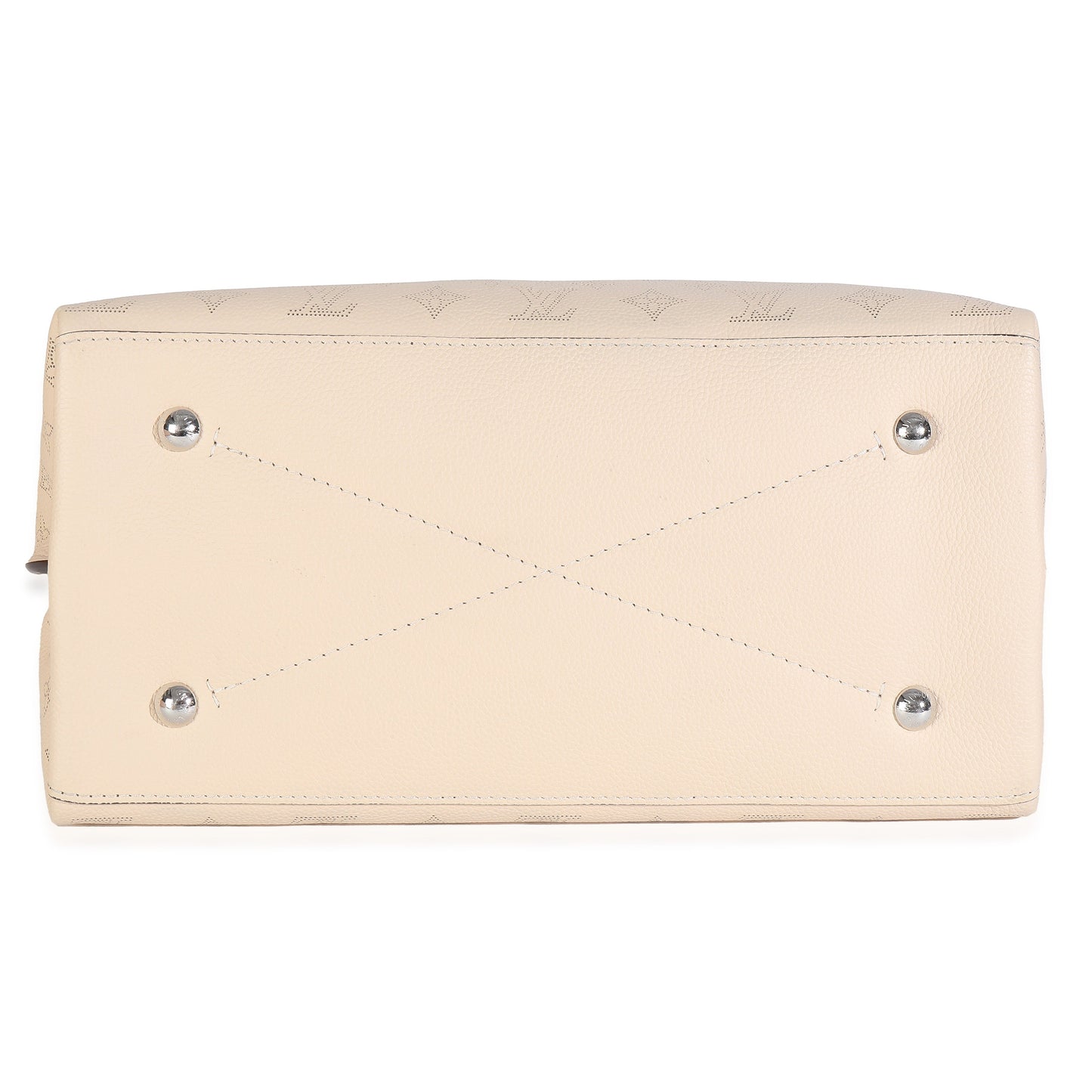 Louis Vuitton Creme Monogram Mahina Carmel Hobo