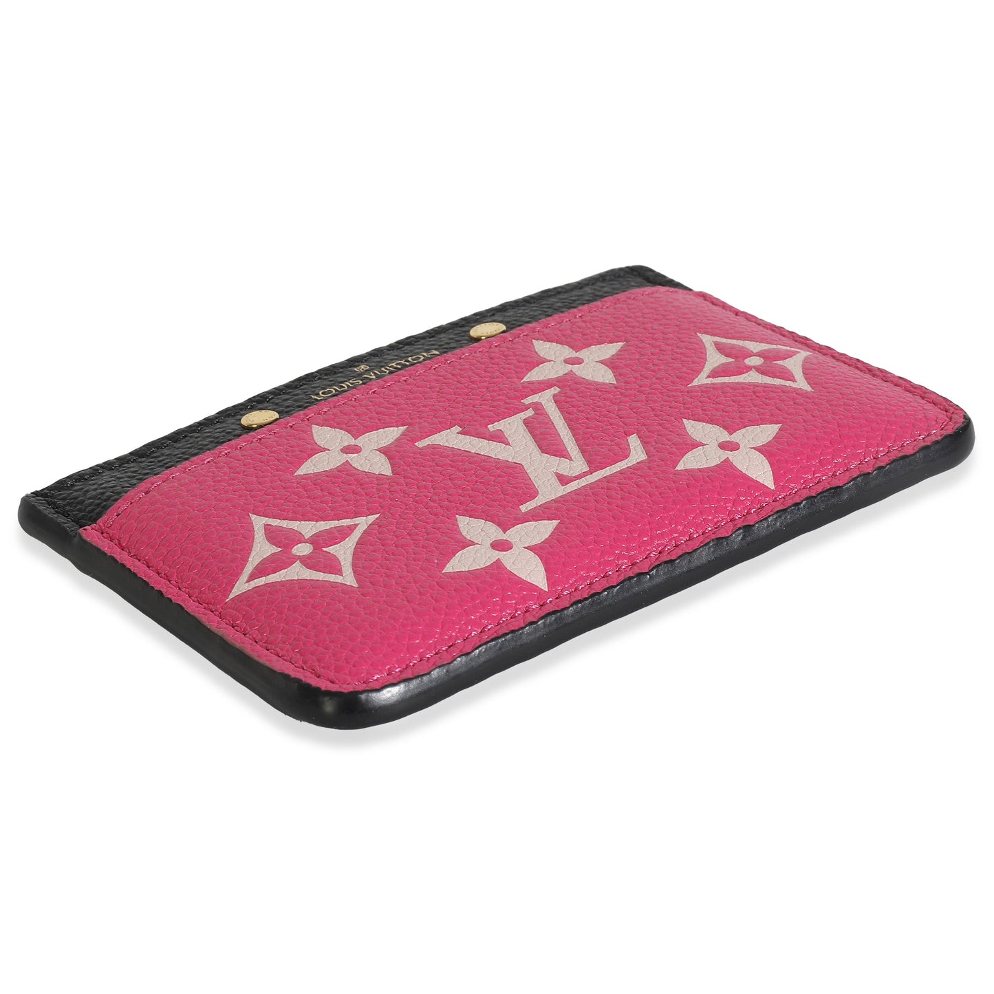 Louis Vuitton Black White Pink Empreinte Spring In The City Card Holder