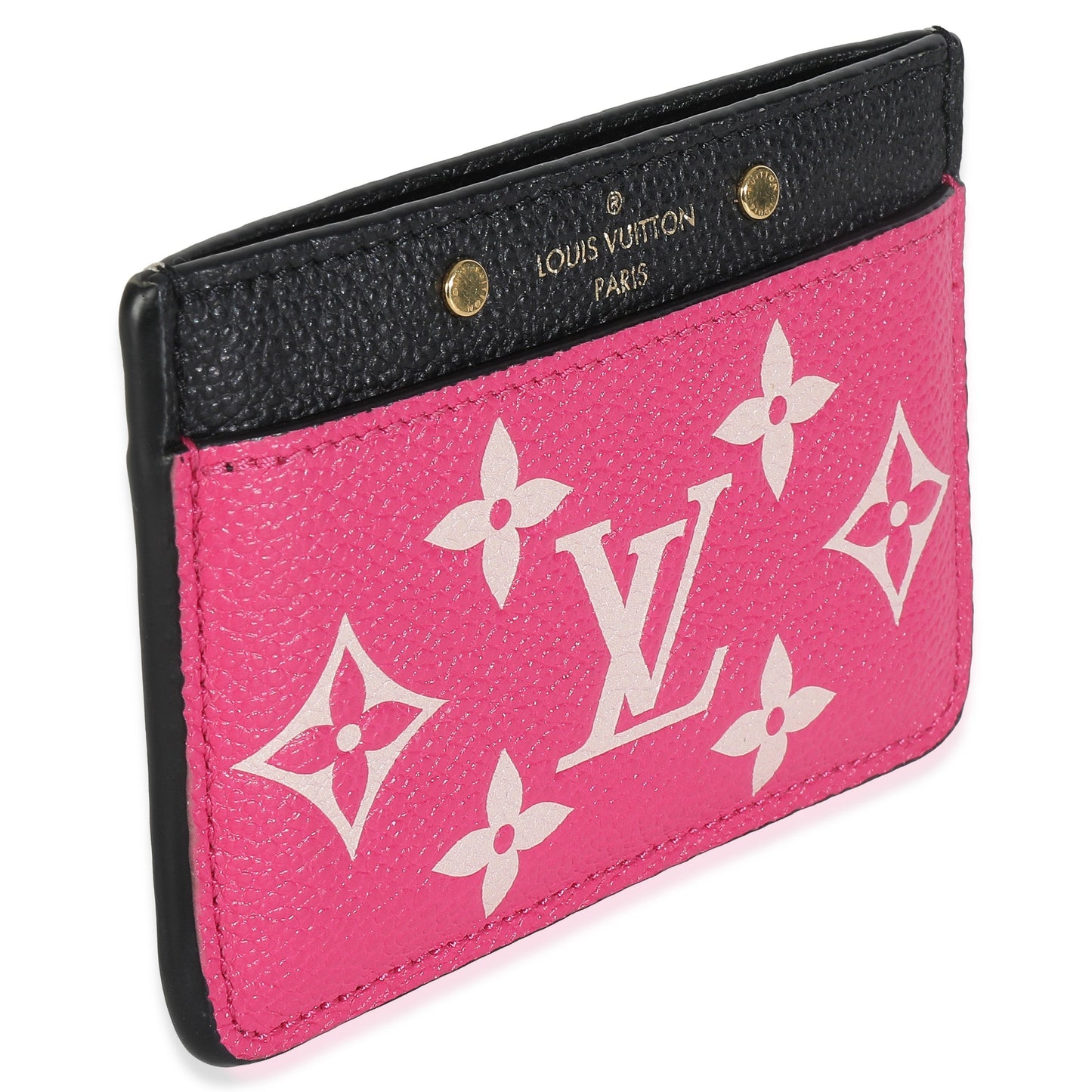 Louis Vuitton Black White Pink Empreinte Spring In The City Card Holder