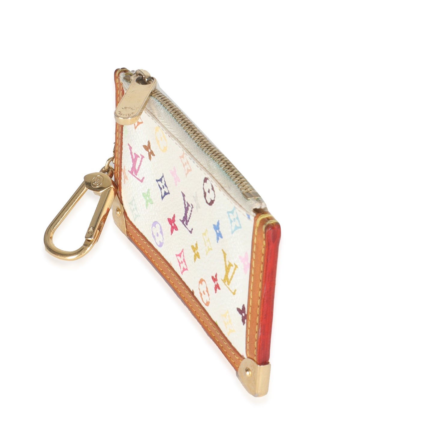 Louis Vuitton White Monogram Multicolore Canvas Key Pouch