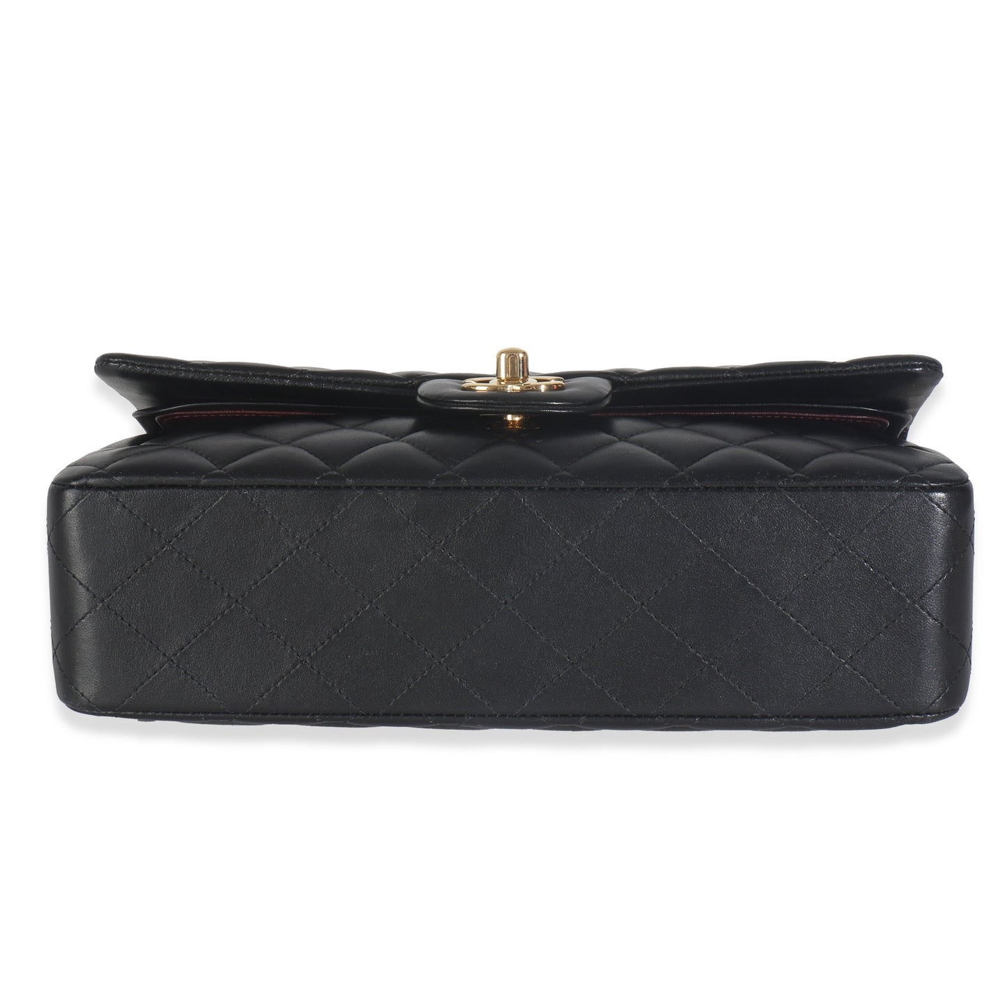 Chanel Black Quilted Lambskin Medium Classic Double Flap Bag